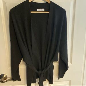 Oak + Fort Crop Open Side Cardigan